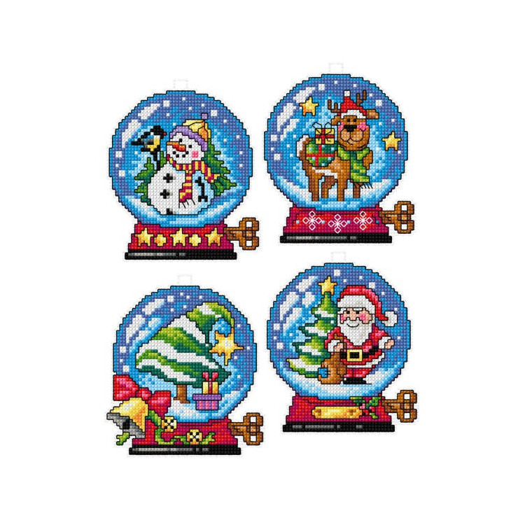(image for) Christmas Ball Ornaments Plastic Canvas